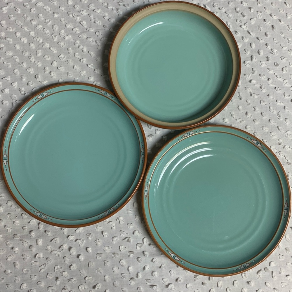 Noritake Stoneware Plates 3 pieces